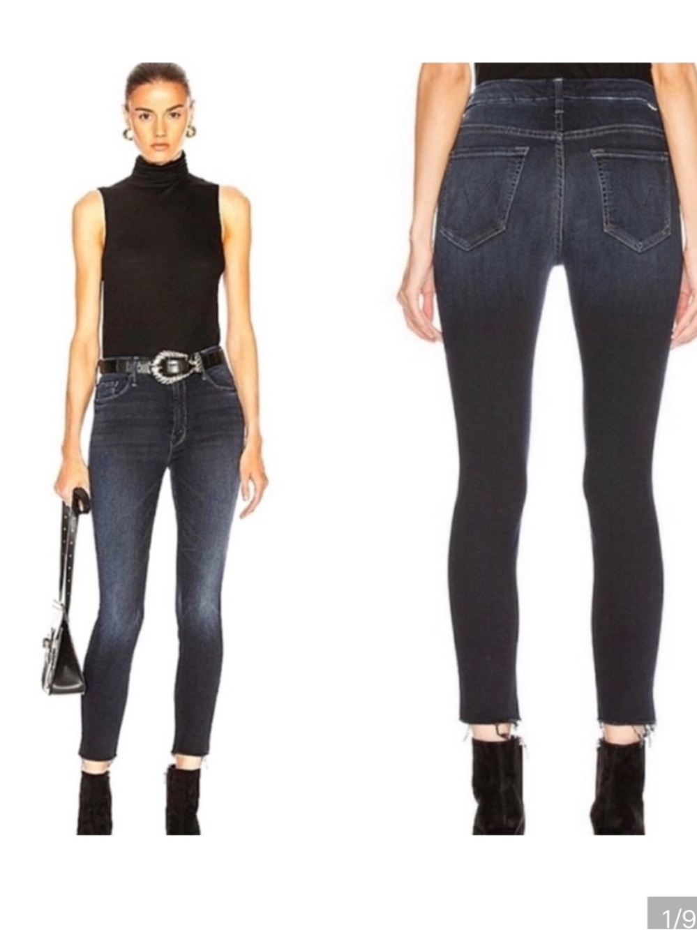 MOTHER High Waisted Looker Ankle Fray in Last Call - Size 29